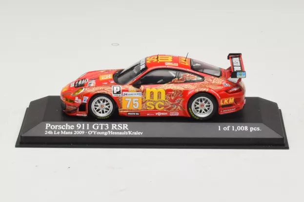 Minichamps Porsche 911 997 Gt3 Rsr Team Asia Endurance N 75 24h Le Mans 2009 D.o'young P.hesnault P.kravel 1:43 400096975